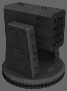 3d model rim-116 missile - RIM-116 Missile Launcher... by SolCommand